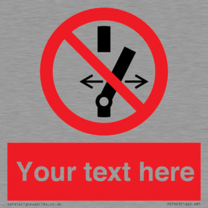 Custom prohibition Do not alter the state of the switch